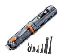 Uqezagpa Cordless Vacuum & Air Blower Multifunction Car Interior Cleaner Compressed Air Duster Brushless Motor Keyboard Cleaners Portable Car Vacuum With LCD Display