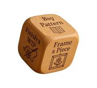 Uqezagpa Creative Wooden Quilting Decision Game Handmade Sewing Toy For Family Bonding And Pattern Formation Fun Natural Wood Sewing Decision Pack