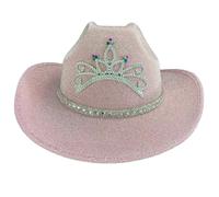 Uqezagpa Crowns Cowgirls Hat For Carnivals Party Woman Shimmering Sequins Cowgirls Bride Performances Photography Cowboy Hats Western Felts Male Male Western Felts With String