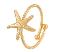 Uqezagpa Dating Rings Animal Rings Adjustable Sea Series Open Rings Finger Jewelry Suitable for Party Daily