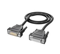 Uqezagpa DB15 Cable DB15 Female to Male Data Transfer Cable Double Layer Shielding Metal Braide and Aluminum Foil Protections