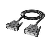 Uqezagpa DB15 Cable DB15 Female to Male Data Transfer Cable Double Layer Shielding Metal Braide and Aluminum Foil Protections