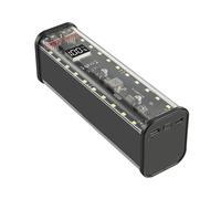 Uqezagpa Detachable 18650 Battery Case with LCD Display, Power Sources Shell for Quick Charging USB C Charging
