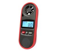 Uqezagpa Digital Portable Handheld Anemometer Accurate Air Speeds & Temperature Measurement Device ABS for Outdoor
