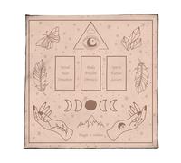 Uqezagpa Divination Mat, Mystical Embroidery Tablecloth for Spiritual Practices, Ritual Use and Energy Cleansing Durability Tarots Reading Cloth