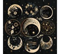 Uqezagpa Divinations Tablecloth Flower Astrology Tarot Card Tablecloth Altars Cloth Divinations Board Game Accessory Altars Tarot Card Cloth