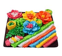 Uqezagpa Dog Snuffle Training Mat For Various Breeds Colorful Sniff Pad Natural Foraging Skills And Reduces Pet Boredom Interaction Training Mat