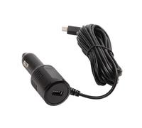 Uqezagpa Double USB C Car 12V/24V 340cm Cable Fast Charging With Overload Protect For Phones Tablets Dashcams Car Charger With USB C Output