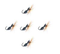 Uqezagpa Dry Fly with Barbed Hook Black Ants Fishing Fliess Aritificial Baits Float Lures Fishing Accessories Artificial Lure