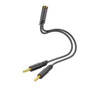 Uqezagpa Durability PVC Headsets Splitter Adapter for Clear Voice Transmission Plugs and Play Headphone Mic Music Y Splitter Compatible Adapter