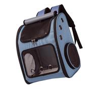 Uqezagpa Easy to Carry Expandable Carrier Backpack with Reinforced Frame and Shoulder Strap for Simple Transport Breathable Pet Bag