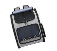 Uqezagpa Easy to Carry Expandable Carrier Backpack with Reinforced Frame and Shoulder Strap for Simple Transport Breathable Pet Bag