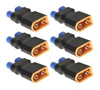 Uqezagpa EC5 Adapter 6Pcs Set Copper Construction Solder-Free Connector For Quadcopters Speed Controllers Electronic Devices Battery Connectors