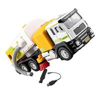 Uqezagpa Educational Alloy Sweeper Truck Toy Promotes Coordination Early Learning Hands on Skills for Kids Indoor Outdoor Learning Toy