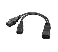 Uqezagpa Efficient and Convenient IEC320 C14 to 2xC13 Power Extension Cable Splitters Cord for Computer,PC Monitor