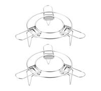 Uqezagpa Efficient Folding Steaming Rack Multipurpose Steaming Stand Adjustable Steamers Table Rack Foldable Tray