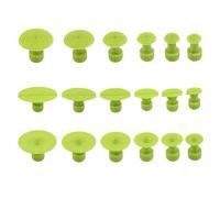 Uqezagpa Efficient Nylon Green Dents Repair Removal Tabs For Easy Cost Effective Car Body Maintenance Without Paint 18pcs Automotive Dent Repair Equipment