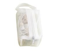 Uqezagpa Elegant Clear Nylon Meshes Coin Purse Small Zippered Bag for Keys and Earphones with Large Capacity Organizers