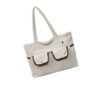 Uqezagpa Elegant Corduroy Bag Spacious Interior Ergonomic Design Shoulder Suitable for Work Commute Vacation Adventures Cordurody Laptop