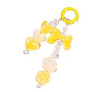 Uqezagpa Elegant Handmade Beaded Keychain Pendant Chain Strap Fashion Cellphone Rope Women Telephone Lanyard Jewelry Cell Phones Tethers