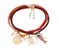 Uqezagpa Elegant Sea Animal Pendant Necklace Adjustable Neckchain Zincs Alloy Jewelry For Women Men Oceanic Animal Charm Her
