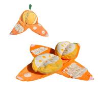 Uqezagpa Engaging Dog Training Toy Shaped Like a Citrus with Hidden Treat Compartments and Sounds Puppy Dolls