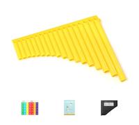 Uqezagpa Entry Levels C Scale Panpipe Handmade Pan Flute Winds Instrument Slipper for Music Students