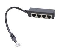 Uqezagpa Ethernet Splitter Cable Adapter, 1 to 4 Port Networking Extension Connector Fast Speed for Home