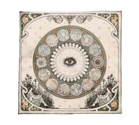 Uqezagpa Eye Pattern Tarots Tablecloth Divinations Card Table Cloth Tapestry Astrology Witchcrafts Deck Decoration Astrology Eye Pattern Tarot Table Divination Board Game