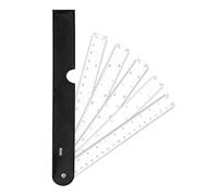 Uqezagpa Fan Shaped Architect Engineering Ruler Folding Metric Scale Ruler Clear Measuring Tool for Architecture Drawing
