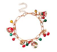Uqezagpa Fashion Christmas Bells Snowman Snowflake Elk Accessory Holiday Jewelry Comfortable Handmade Accessory Gift Seasonal Event Jewelry for Ladies