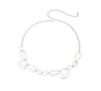 Uqezagpa Fashionable Metal Circular Waist Chain Contemporary Alloy Rings Waist Chain Unique Belt Jewelry for The Fashion