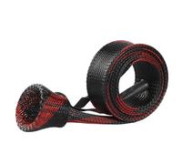 Uqezagpa Fishing Rod Sleeves Socks Portable Rod Cover Fishing Braided Net Protector Braided Meshs Cover Protector Travel Accessory