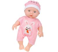Uqezagpa Flexible Poseable Infant Doll Realistic Reborns Toy Early Learning Pretend Play Parenting Toy For Child Bath Interaction Early Childhood Development