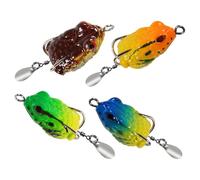 Uqezagpa Flexible Tiny Frogs Soft Allurement Realistic Plan Tear Immune Substance for Exciting Fishing Quests Tiny Frogs Soft Allurement