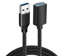 Uqezagpa Flexible USB3.0 Connection Extension Cable Fast 5Gbps Data Transfer Soft Braided Cable With Aluminum Tips FastSpeed Transfer