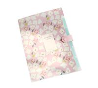 Uqezagpa Flower File Folder 6 Pocket Expandable Sorting Folder Letter Size Document Organiser Folder for School Office