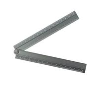 Uqezagpa Folding Straight Rulers 30cm Aluminum Protractors Foldable Angles Tool with Clear Scale Upgrades for Architects &