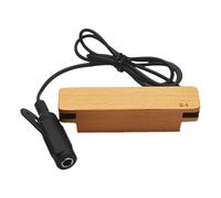 Uqezagpa Folk Guitar Pickup Passive Magnetic Pickup Wood Texture Soundhole Pickup for Folk Guitars Easy