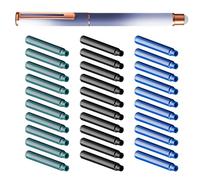 Uqezagpa Fountain Pen And 30 Inks Cartridges Set 0.38mm Tip Smooth To Write Erasable For Student Adult Beginner Handwriting Tool Luxury Fountain Pen