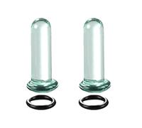 Uqezagpa Glass Ear Stretching Set Ncludes 1.6 7mm / 7.5 12mm Plugs with O Rings Single Gauge Expander Piercing Jewelry Glass Ear Stretching Set