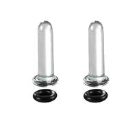 Uqezagpa Glass Ear Stretching Set Ncludes 1.6 7mm / 7.5 12mm Plugs with O Rings Single Gauge Expander Piercing Jewelry Glass Ear Stretching Set