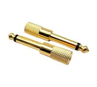 Uqezagpa Gold-Plated 6.5mm to 3.5mm Adapter High-Fidelity Sound, Alloy Construction for Studio & Portable Use Alloy Sound Connectors