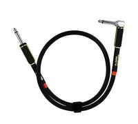 Uqezagpa Guitar Cable 6.35mm 1/4inch Guitar Leads Right Angles Pedals Cable Amps Leads Noiseless Instrument Noise Reduction Sound