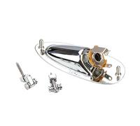 Uqezagpa Guitar Input Socket Plate Output Loaded Boat 1/4 Inch with Screws for Electric Guitar Replacement