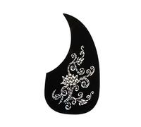 Uqezagpa Guitar Pickguard AntiScratch Guard Plate Folk Acoustics Guitar Self-Adhesive Scratch Plate Thin Pickguard Easy