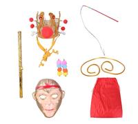 Uqezagpa Halloween Costume Accessories Sun Costume Stick Headband For Children Cosplay Chinese Mythology Toy
