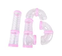 Uqezagpa Hamster Tunnel Tube Toy Rabbits Toy Clear Do It Yourself Assemble Pipe for Hamster for Gerbils Playtube Toy