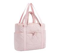 Uqezagpa Hand Bag For Womens Puffer Hand Bag With Zippers Travel Essential Quilted Shoulder Large Purse For Casual Work Quilted Travel