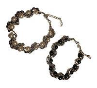Uqezagpa Handcrafted Beaded Stainless Steel Industrial Unisex Jewelry Edgy Twisted Bead For Men And Women Beaded Twisted Stainless Steel Men's